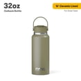 thumbnail image 1 of RTIC 32 oz Ceramic Lined Insulated Outback Water Bottle, Leak Resistant, Olive, 1 of 7