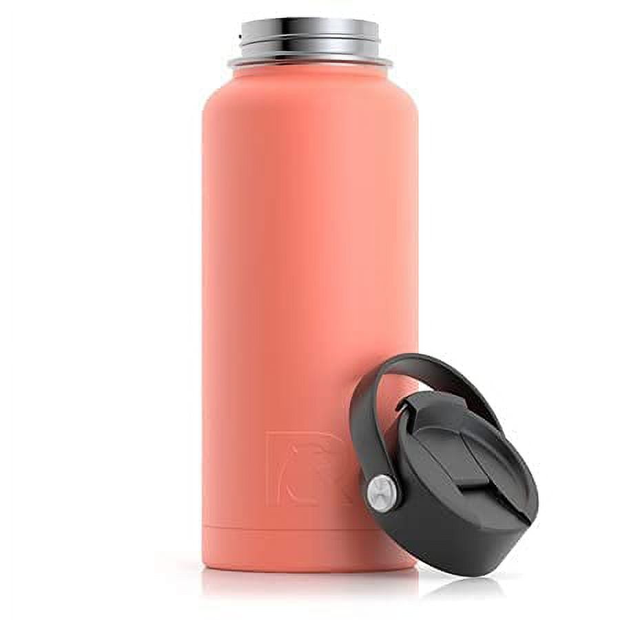RTIC 32 oz Vacuum Insulated Water Bottle, Metal Stainless Steel Double Wall  Insulation, BPA Free Reusable, Leak-Proof Thermos Flask for Hot and Cold  Drinks, Travel, Sports, Camping, Coral 