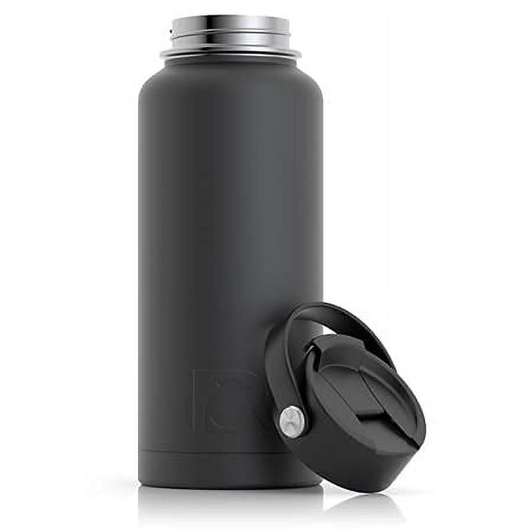 RTIC 32oz Bottle, Black, Matte, Stainless Steel & Vacuum Insulated