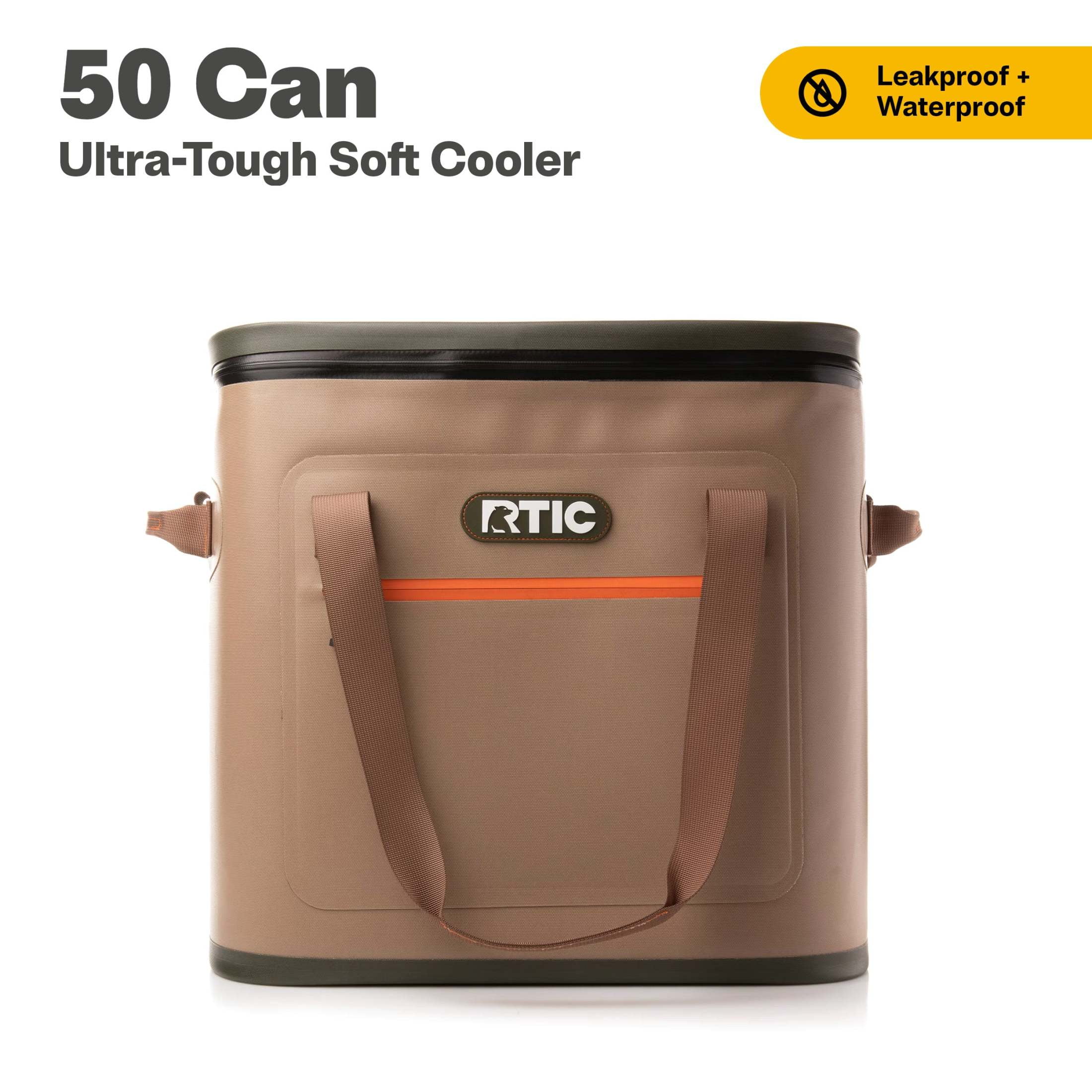 RTIC Leakproof Soft Pack Cooler, 40 Can Ice Chest with