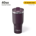 thumbnail image 1 of RTIC 40 oz Ceramic Lined Insulated Essential Tumbler, Leak-Resistant Lid, Plum, 1 of 6