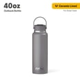thumbnail image 1 of RTIC 40 oz Ceramic Lined Insulated Outback Water Bottle, Leak Resistant, Graphite, 1 of 6