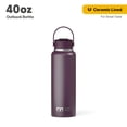 thumbnail image 1 of RTIC 40 oz Ceramic Lined Insulated Outback Bottle, Leak Resistant, Plum, 1 of 6
