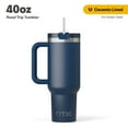 thumbnail image 1 of RTIC 40 oz Ceramic Lined Road Trip Tumbler, Leak-Resistant Lid with Straw, Navy, 1 of 6