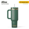 thumbnail image 1 of RTIC 40 oz Ceramic Lined Road Trip Tumbler, Leak-Resistant Lid with Straw, Pine Tree Brass, 1 of 7