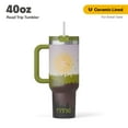 thumbnail image 1 of RTIC 40 oz Ceramic Lined Road Trip Tumbler, Leak-Resistant Straw Lid, Deep Woods, 1 of 8