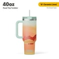 thumbnail image 1 of RTIC 40 oz Ceramic Lined Road Trip Tumbler, Leak-Resistant Straw Lid, Desert Sunset, 1 of 8