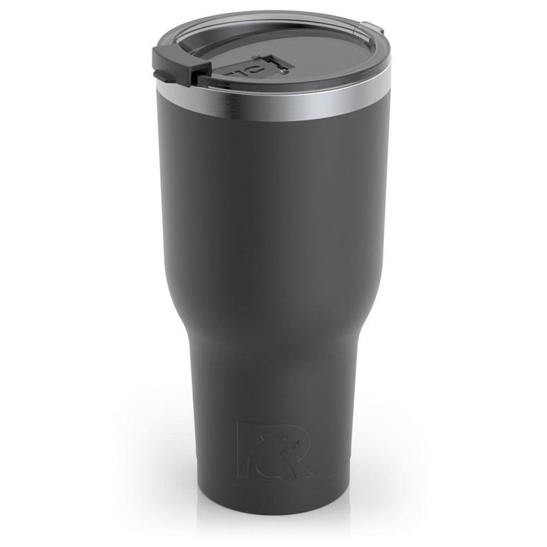 RTIC Stainless Steel Double Wall Vacuum Insulated Tumbler, 40 oz, Black