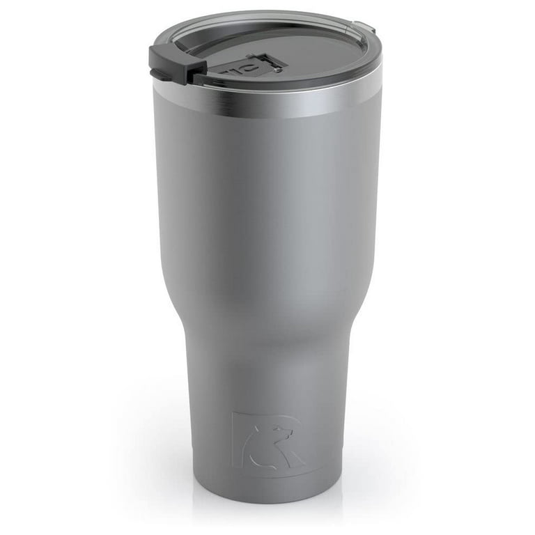 RTIC 40 oz Insulated Tumbler Stainless Steel Coffee Travel Mug  with Lid, Spill Proof, Hot Beverage and Cold, Portable Thermal Cup for Car,  Camping, White: Tumblers & Water Glasses