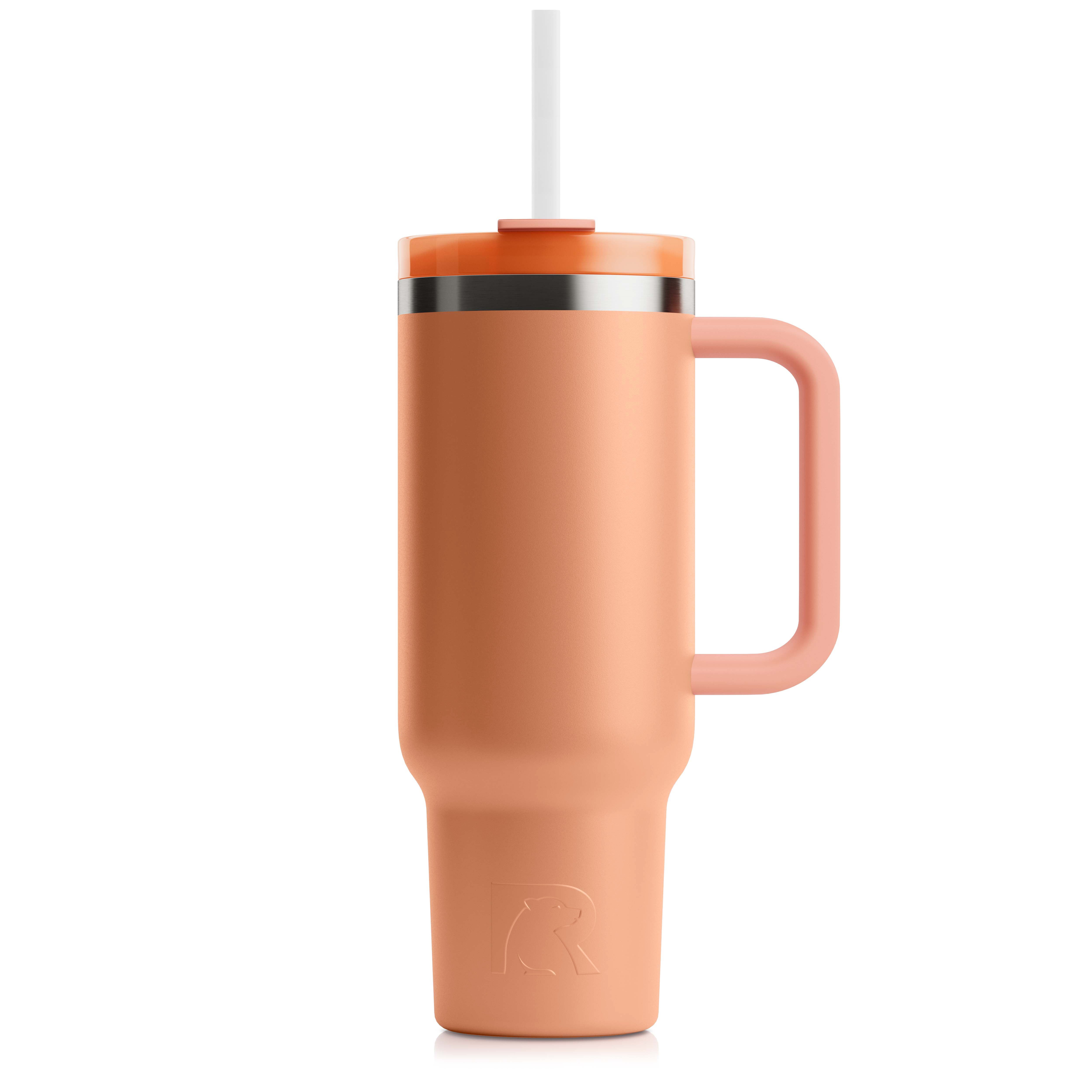 40 oz Insulated Mug 2.0 with Handle and Straw Lid Stainless Steel Insulated  Mug Travel Mug Hot and Cold Drinking Travel Coffee Mugs