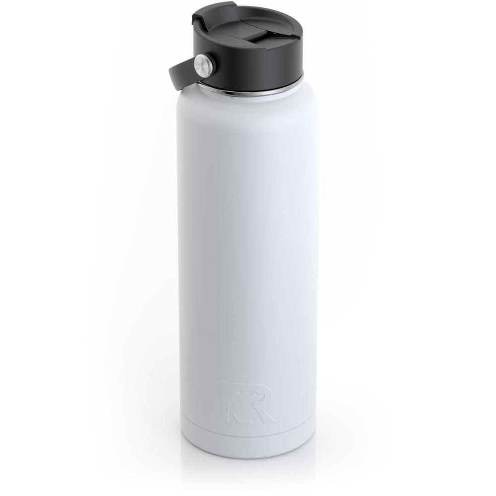 RTIC 40 oz Vacuum Insulated Water Bottle, Metal Stainless Steel