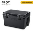 thumbnail image 1 of RTIC 45 QT Ultra-Tough Rotomolded Hard-Sided Ice Chest Cooler, Fits 60 Cans, Black, 1 of 5