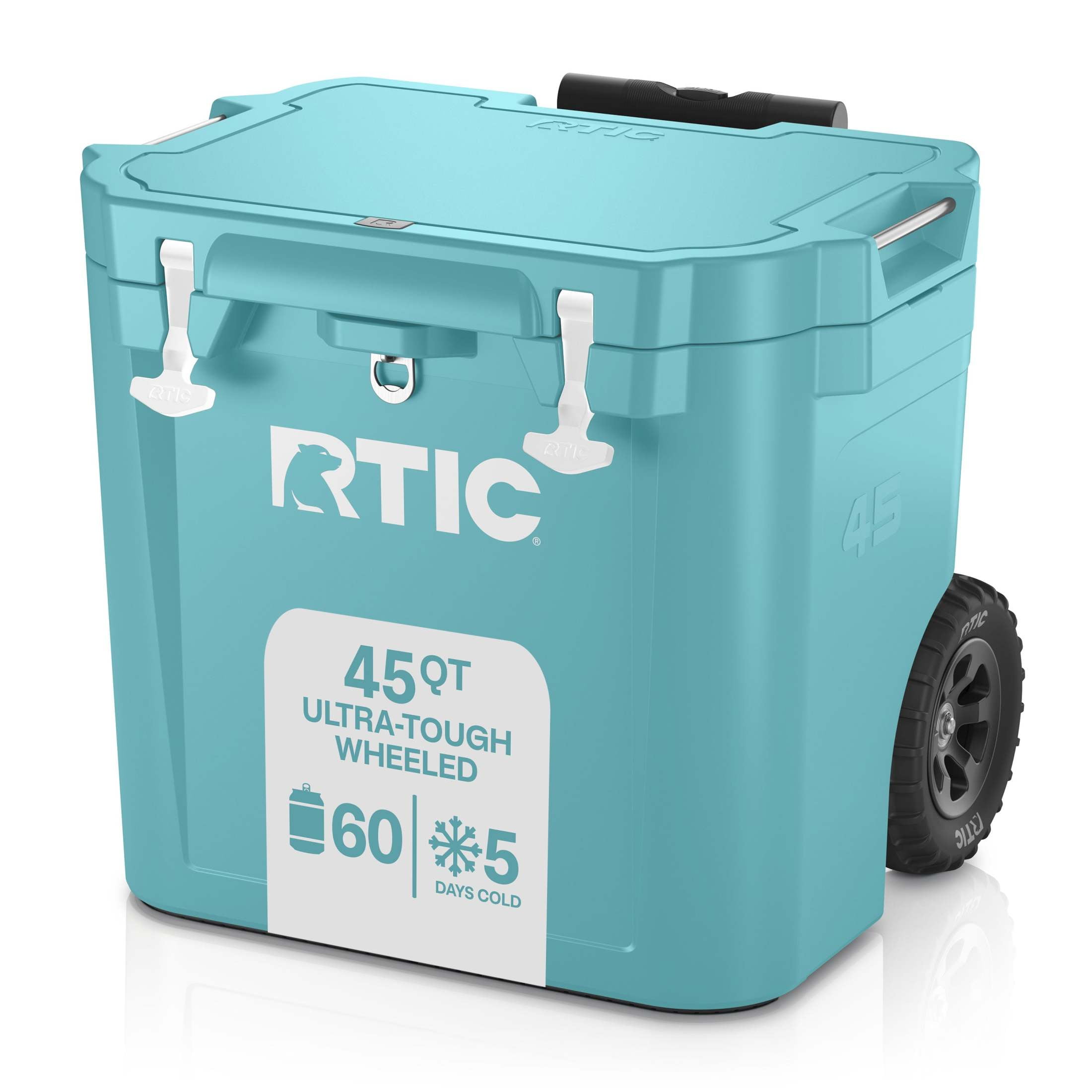 RTIC 45 QT Ultra-Tough Wheeled Hard-Sided Ice Chest Cooler, Fits