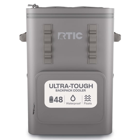 RTIC 48 Can Ultra-Tough Backpack Cooler, Leakproof, Waterproof Zipper, Graphite