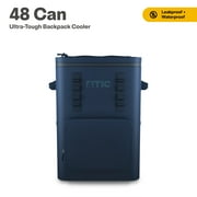 RTIC 48 Can Ultra-Tough Backpack Cooler, Leakproof Cooler, Waterproof Zipper, Navy