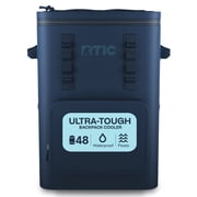 RTIC Ultra-Tough 48 Can Soft Sided Cooler Backpack with Waterproof Zipper, Navy