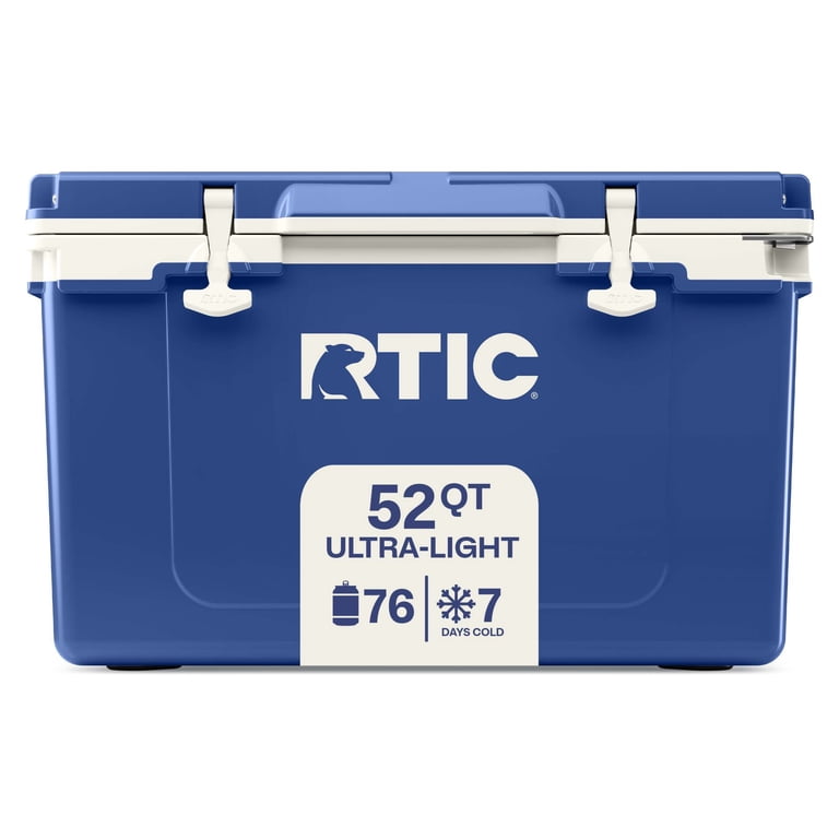 RTIC 52 QT Hard-Sided Ice Chest Cooler, Ultra-Light, Fits 76 Cans
