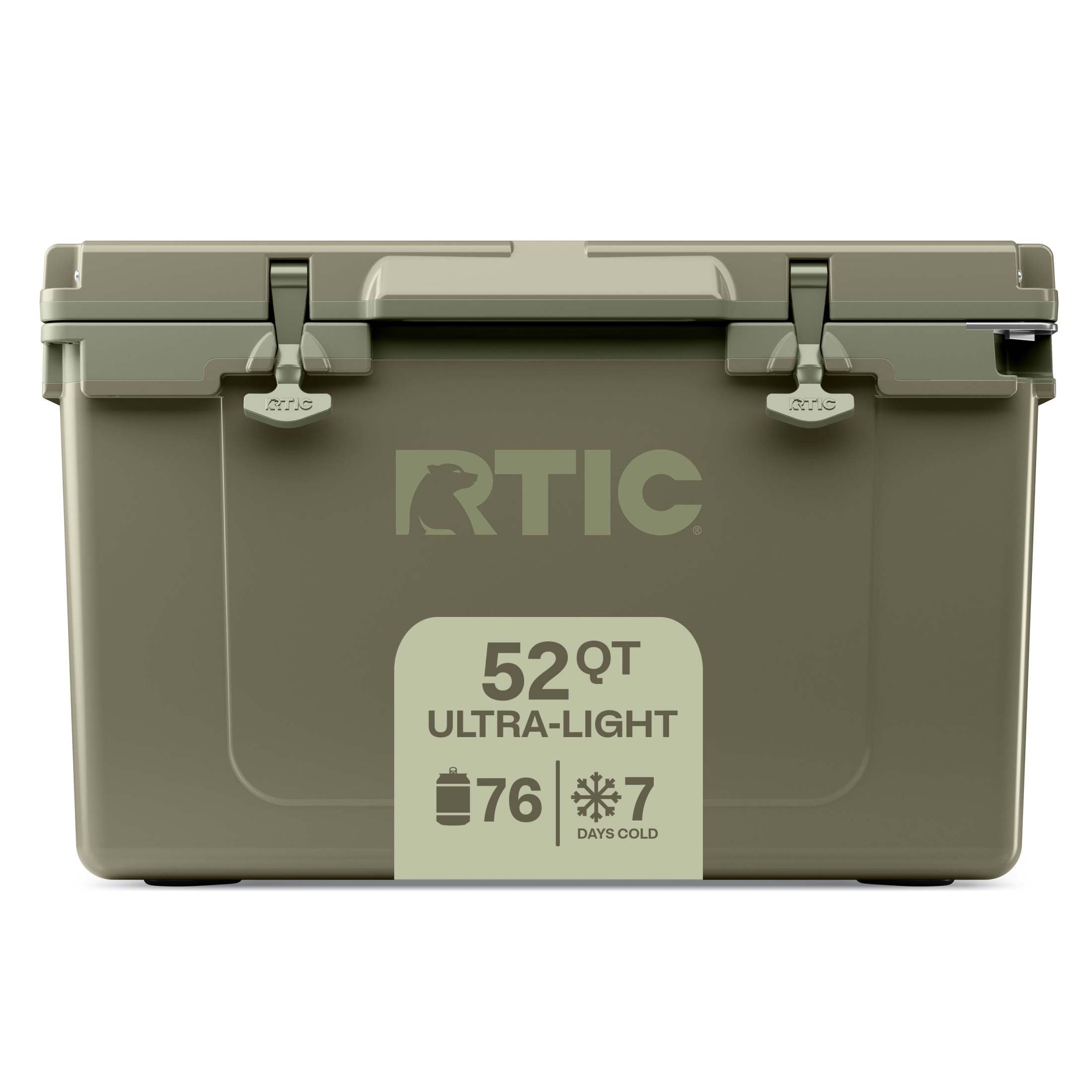 RTIC 52 QT Ultra-Light Hard-Sided Ice Chest Cooler, Fits 76 Cans