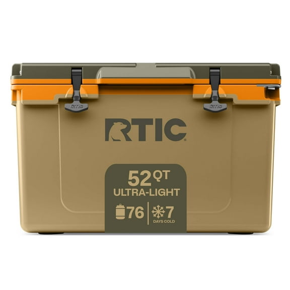 RTIC 52 QT Ultra-Light Hard-Sided Ice Chest Cooler, Fits 76 Cans, Trailblazer