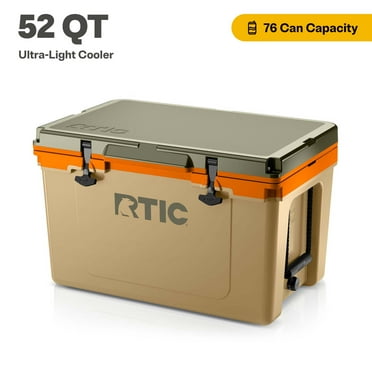RTIC 52 QT Ultra-Light Hard-Sided Ice Chest Cooler, Fits 76 Cans, Trailblazer
