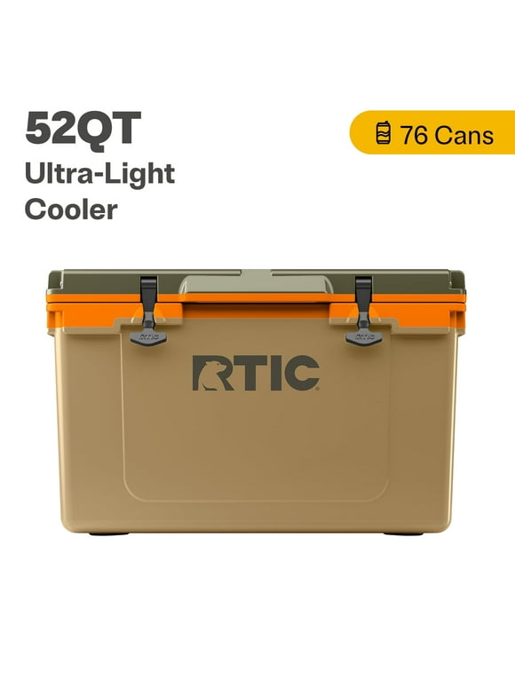 RTIC 52 QT Ultra-Light Hard-Sided Ice Chest Cooler, Trailblazer, Fits 76 Cans