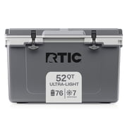 RTIC 52 Qt 76-Can Ultra-Light Ice Chest Cooler, Grey
