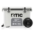thumbnail image 1 of RTIC 52 Qt 76-Can Ultra-Light Rolling Cooler, White & Grey, 1 of 8