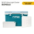 RTIC 52 Quart Ultra-Light Hard Cooler Bundle, with Freezable Divider ...