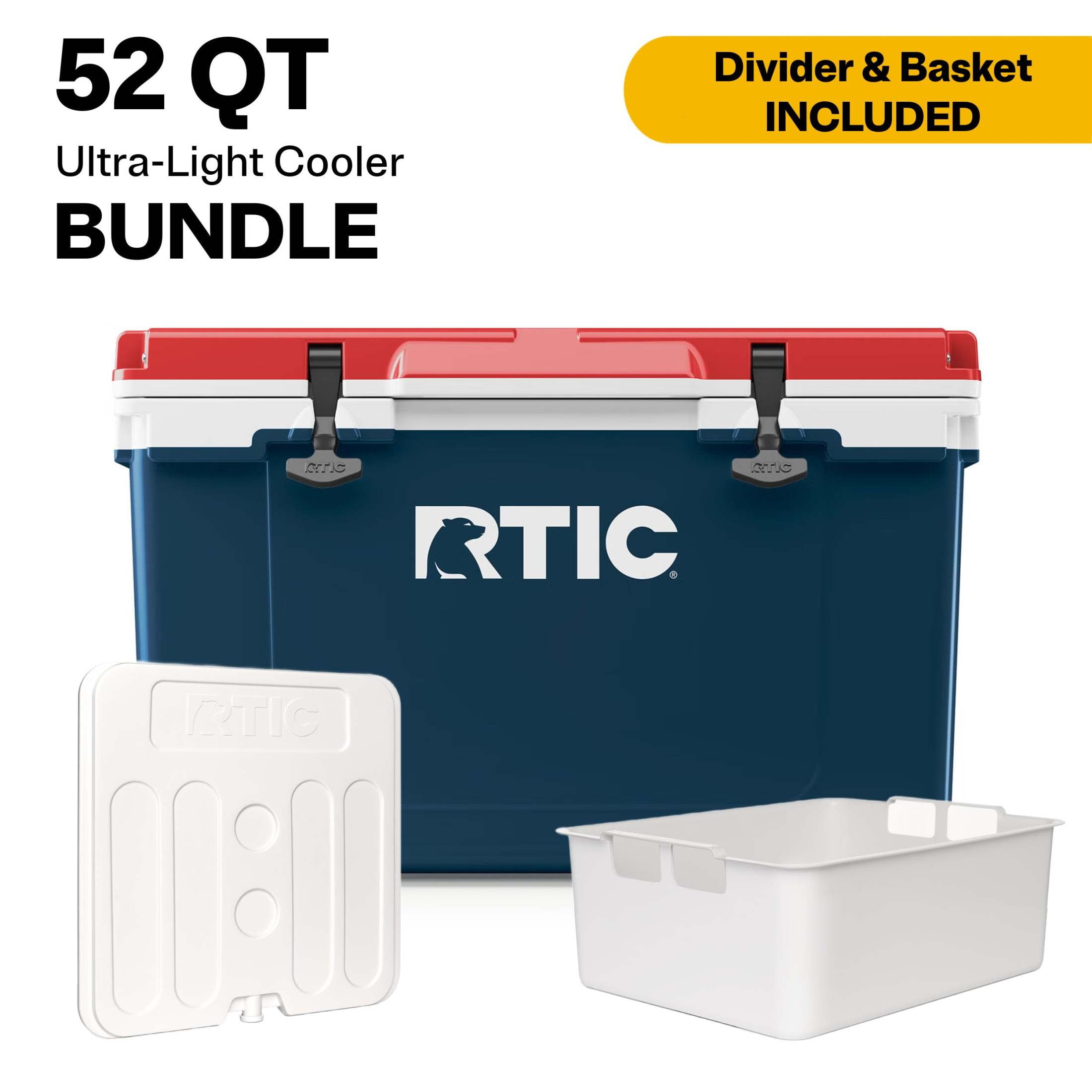 クーラーボックス52 Ultra-Light HardCooler 52 Ultra-Light Cooler: 30% Lighter Hard Sided Coolers | RTIC