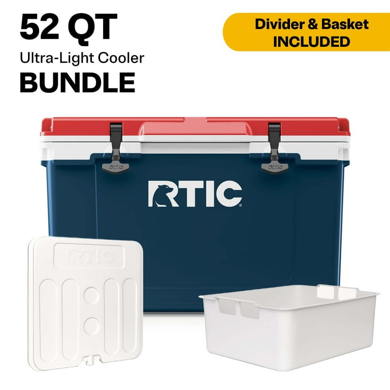 クーラーボックスRTIC52 Ultra-Light HardCooler RTIC 52 Quart Ultra-Light Hard Cooler Bundle, with Freezable