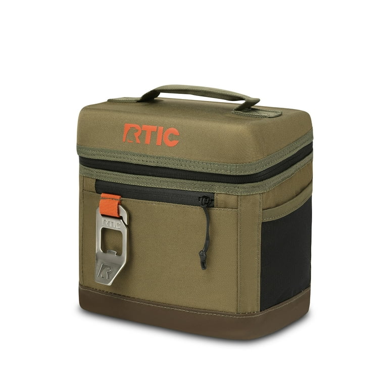  RTIC 6 Can Everyday Cooler, Soft Sided Portable Insulated  Cooling for Lunch, Beach, Drink, Beverage, Travel, Camping, Picnic, for Men  and Women, Black : Sports & Outdoors