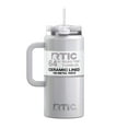 thumbnail image 1 of RTIC 64 oz Ceramic Lined Insulated Road Trip Tumbler, Leak-Resistant Lid, White Glitter, 1 of 8