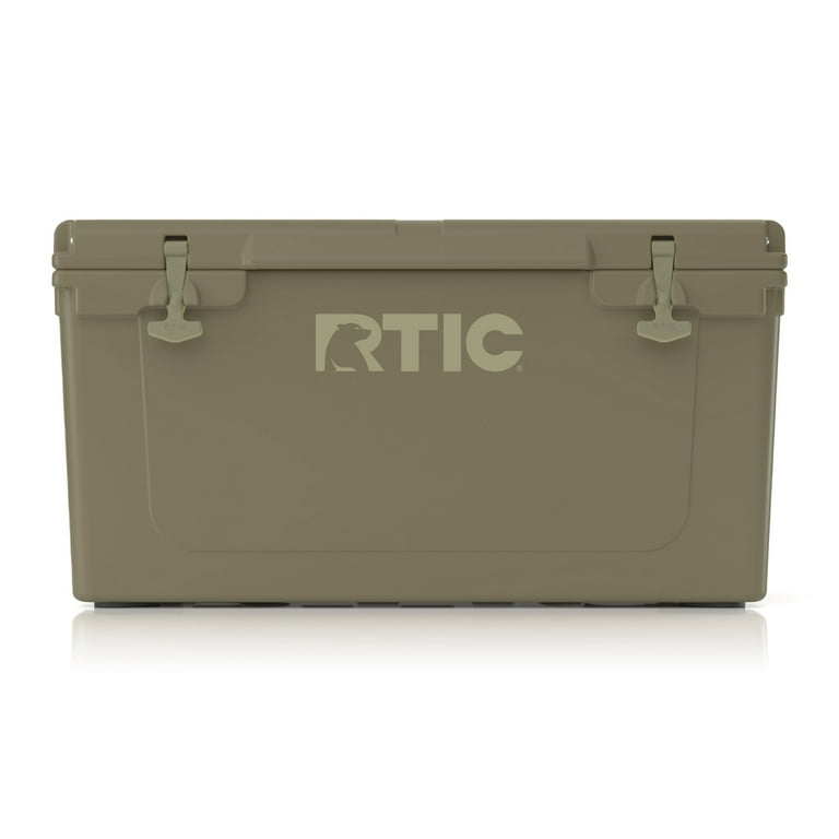 RTIC 65 QT Ultra-Tough Rotomolded Cooler, Olive, Fits 84 Cans