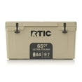 thumbnail image 1 of RTIC 65 QT Ultra-Tough Rotomolded Hard-Sided Ice Chest Cooler, Fits 84 Cans, Tan, 1 of 7