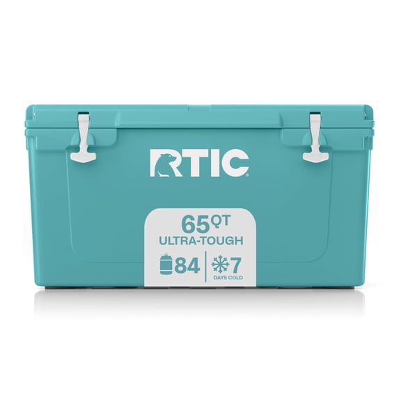 RTIC 65 Qt 84-Can Ultra-Tough Ice Chest Cooler, Lagoon