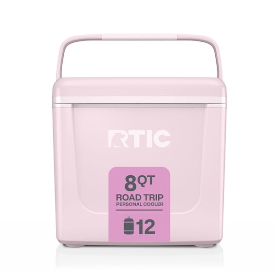 RTIC 8 Qt 12-Can Road Trip Ice Chest Cooler, Pale Pink