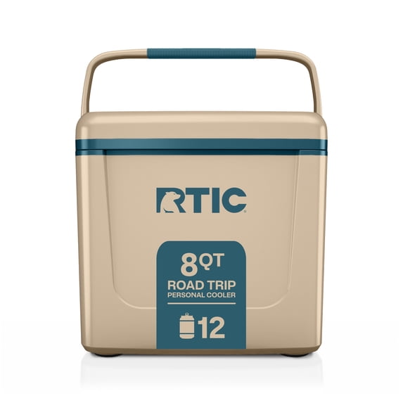 RTIC 8 Qt 12-Can Road Trip Ice Chest Cooler, Beach/Marine