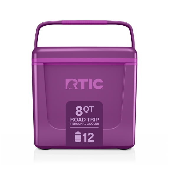 RTIC 8 Qt 12-Can Road Trip Ice Chest Cooler, Berry Jam