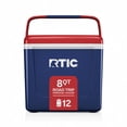 thumbnail image 1 of RTIC Road Trip Personal Cooler, 8 QT, 12 Can Hard-Sided Ice Chest Cooler, Patriot, 1 of 9