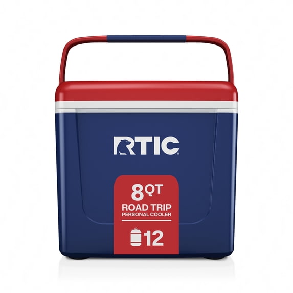 RTIC 8 Qt 12-Can Road Trip Ice Chest Cooler, Patriot