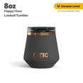thumbnail image 1 of RTIC 8 oz Ceramic Lined Insulated Happy Hour Lowball Tumbler, Leak Resistant Lid, Soft-Touch Exterior, Light Black, 1 of 8