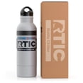 thumbnail image 1 of RTIC Bottle Chiller Water Bottle Insulated Cooler for 12oz Glass Soda Bottle or 16oz Aluminum Bottle, Double Wall Vacuum Insulation, Stainless Steel Sweat Proof with Built-In Bottle Opener, White, 1 of 5