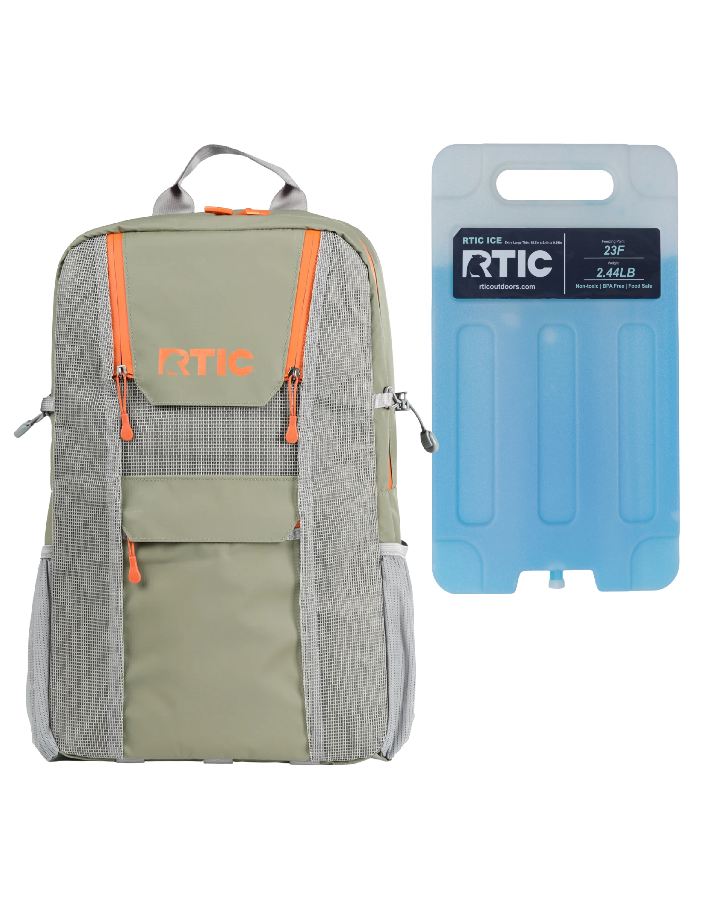 RTIC Chillout 24 Can Backpack Cooler with Chillout Ice Pack for Lunch