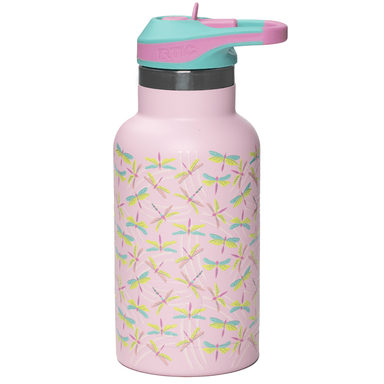 RTIC Cub Kids Insulated Water Bottle, Double Wall Vacuum Stainless Steel Drink Bottles, for Hot Cold Drinks with Flip Lid and Straw for School or