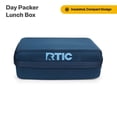 thumbnail image 1 of RTIC Day Packer Lunch Box, Insulated Lunch Container, Zipper Closure, Waterproof Fabric Navy & Denim, 1 of 7
