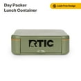 thumbnail image 1 of RTIC Day Packer Lunch Container, Leak-Proof, Microwave-Safe Bento Container, Camper Green, 1 of 7