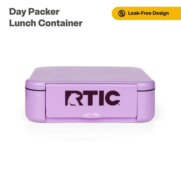 RTIC Day Packer Lunch Container, Leak-Proof, Microwave-Safe Bento Container, Lavender