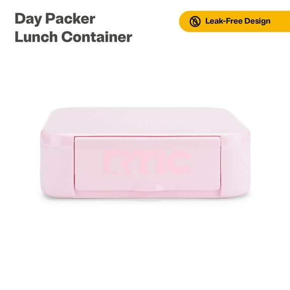 RTIC Day Packer Lunch Container, Leak-Proof, Microwave-Safe Bento Container, Pale Pink