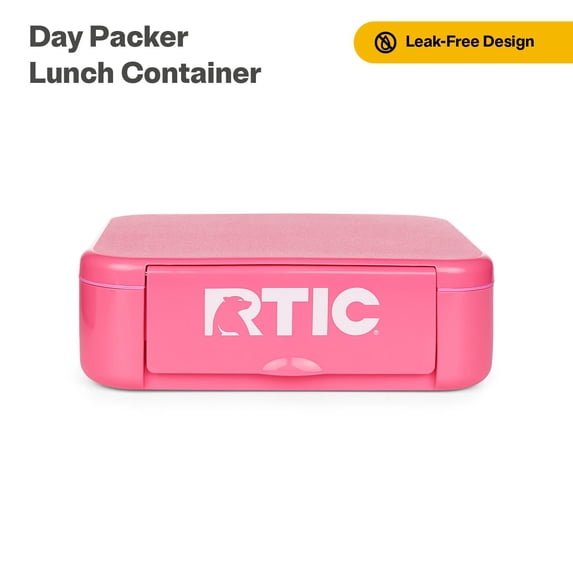 RTIC Day Packer Lunch Container, Leak-Proof, Microwave-Safe Bento Container, Sweet Pink