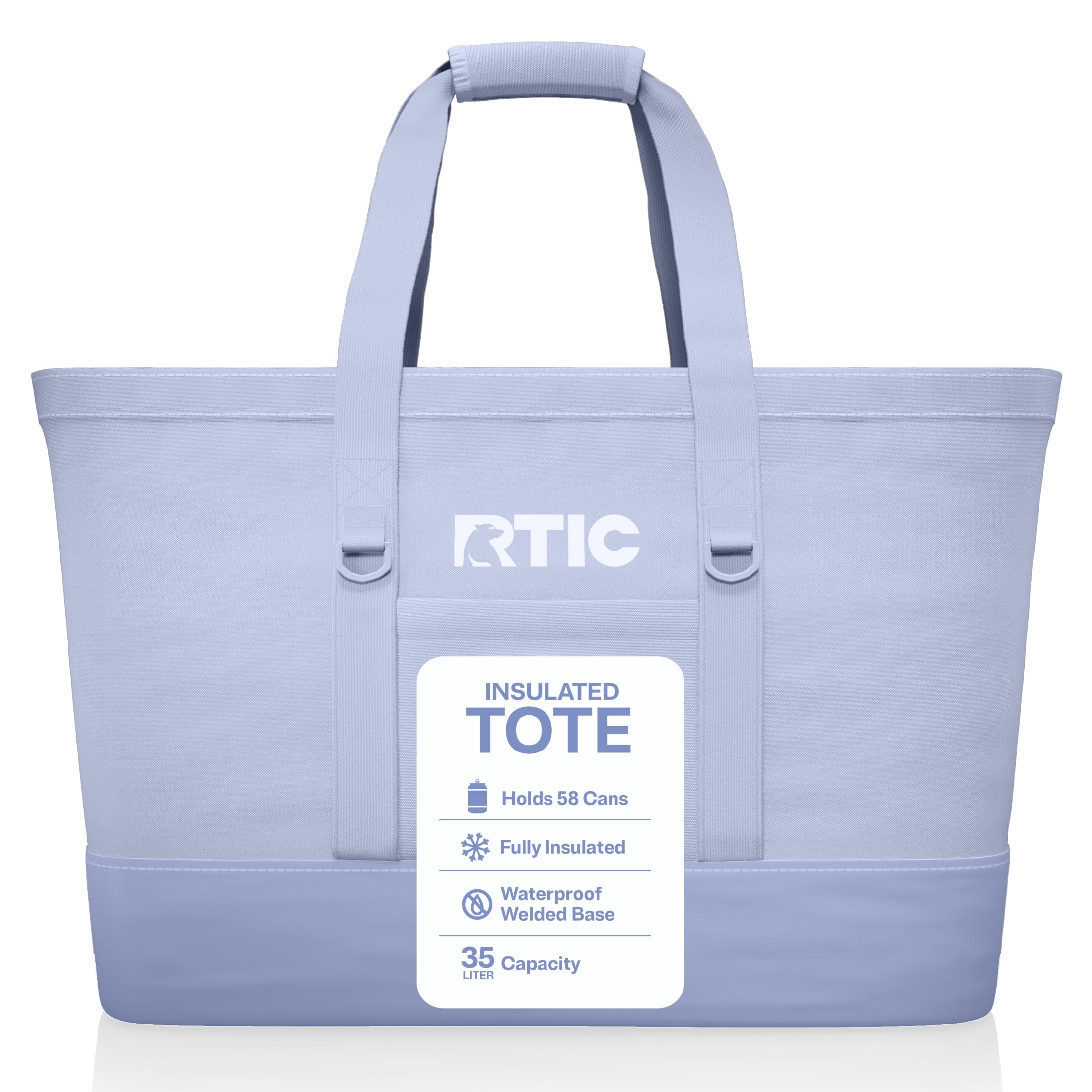 RTIC 58-Can, 35 Ltr, Insulated Tote Bag, Cooler Bag with Leak-Free Interior, Periwinkle